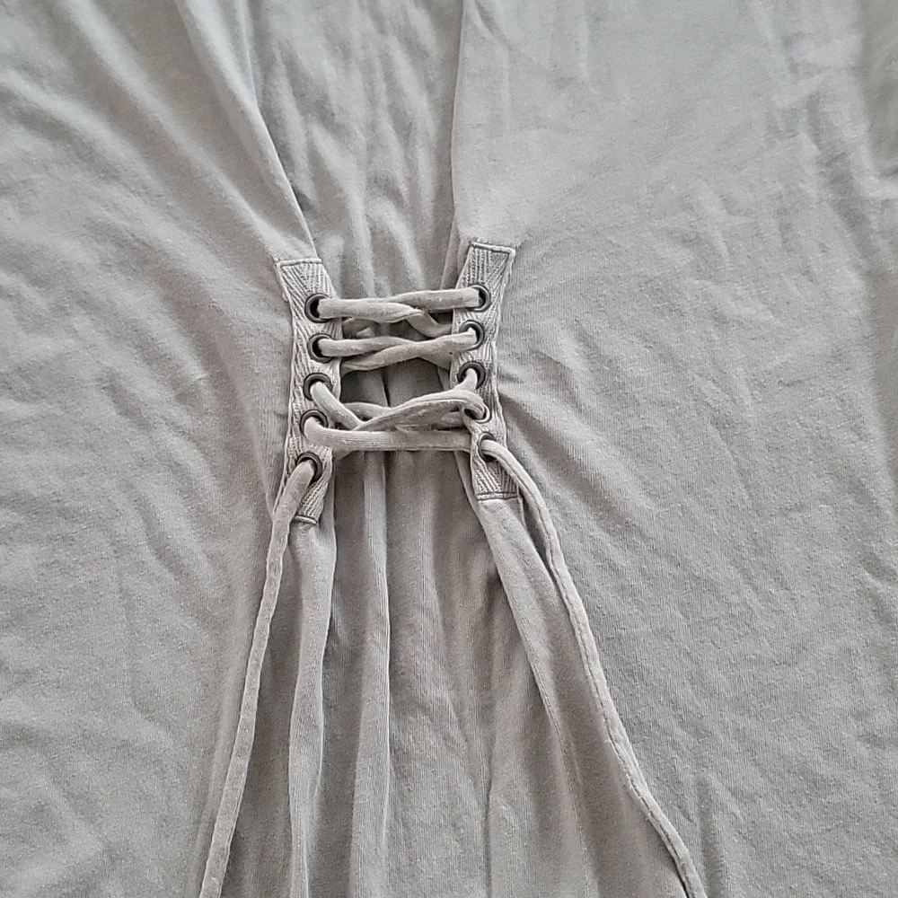 American Eagle T-Shirt Dress with Adjustable Corset Style Tie in the Back - Picture 3 of 3